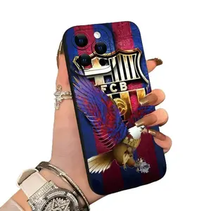 FCB Eagle and Shield Pattern TPU Mobile Phone Case, Shockproof and Anti Fall, Birthday or Festival Gift for Men and Women for iPhone 16 15 14 13 12 11 XS XR X 7 8 Plus Pro Max & Samsung Galaxy S25 EDGE S24 S23 S22 S21 Plus Ultra Smartphone Protection