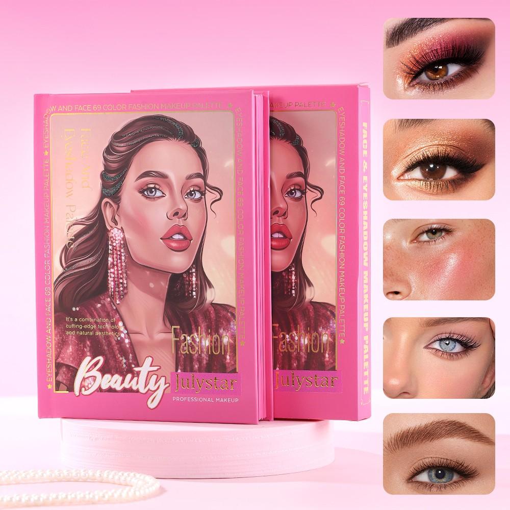 New Girl Eyeshadow Palette, Multi-Color Matte Shimmer, Long-Lasting Easy Application, Professional Face Makeup Luxury Set