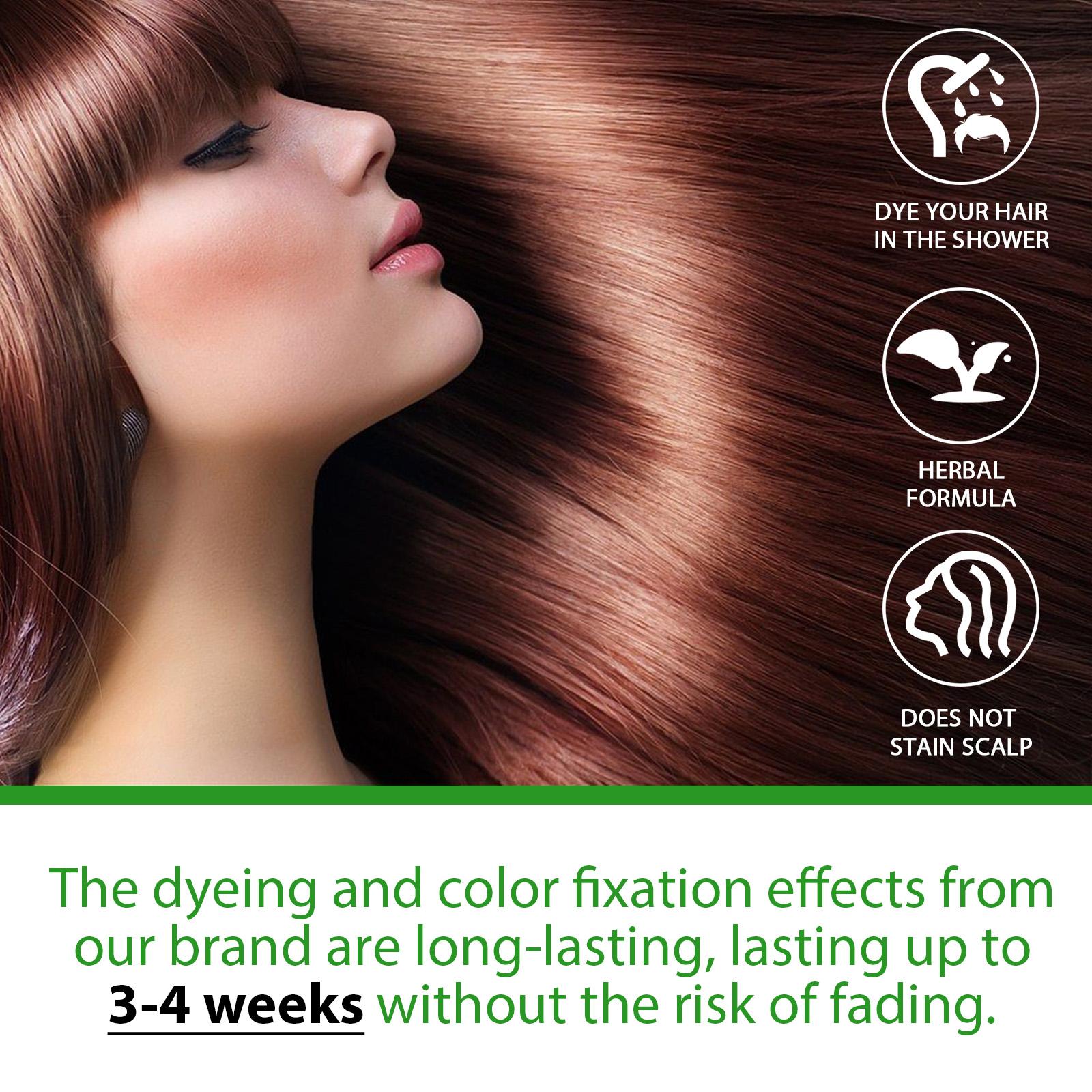 Sefudun 3-In-1 Hair Dye Shampoo /, Combines Coloring & Conditioning, Herbal Formula, No Damage, DIY Salon Quality at Home