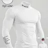 Men's Motivational High Neck Sports Tight Fit T-Shirt, the Dream Slogan, Athleisure Style, Gym Training Running Top, Gym Tees, Casual Sports Tops, Fall & Winter, Fitness Training Top, Fitted Sportswear, Sportswear Clothing
