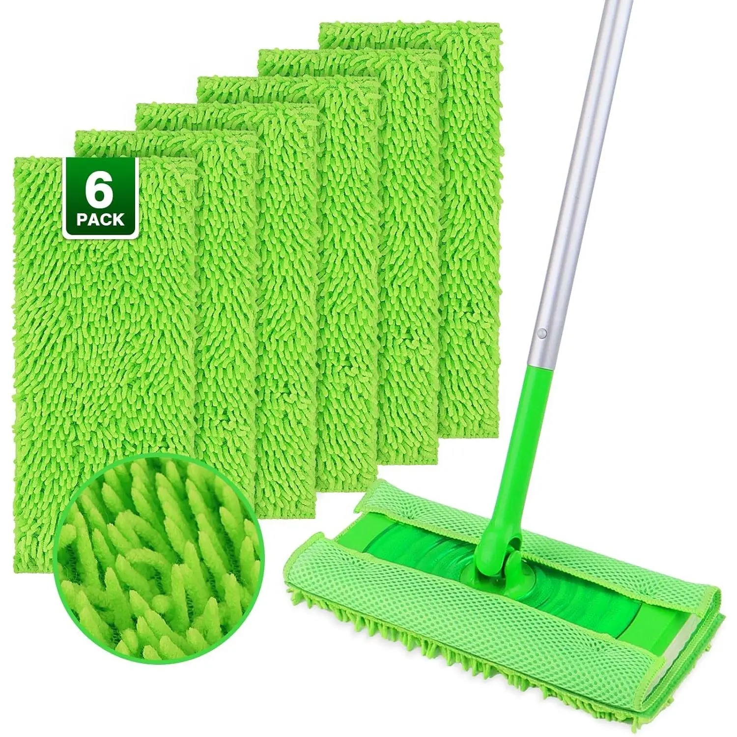 Microfiber Mop Pads Compatible with  Sweeper