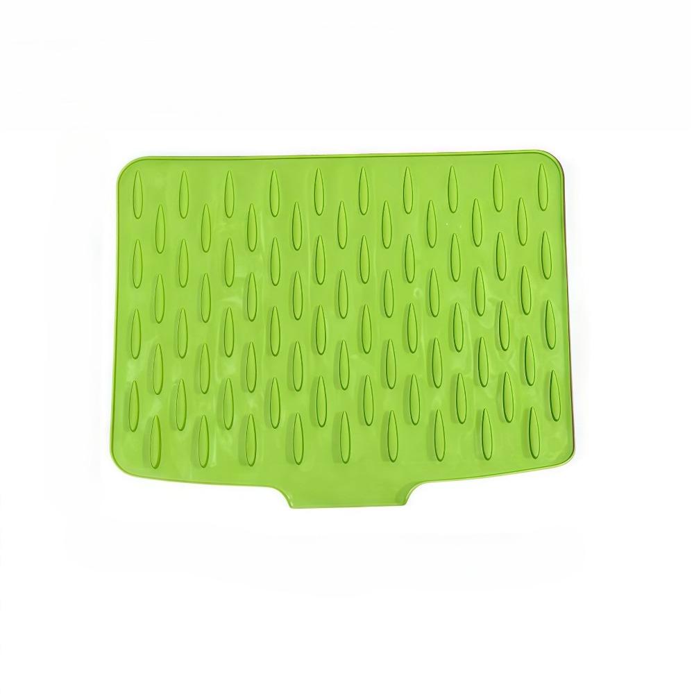 Large Kitchen Sink & Dish Drying Rack - Non-Slip Silicone Drainage Board Drain, Heat-Resistant & Easy-Clean Surface, Raised Edges for Spill Prevention, Dish Storage Shelf, Compatible with Countertops, Sinks, Refrigerators