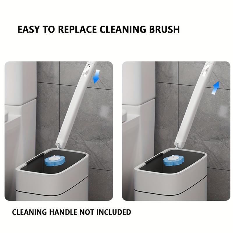 Pack of 18, disposable toilet brush head refills, replaceable toilet cleaning brush heads, dead-angle-free cleaning, bathroom cleaning brush heads, cleaning supplies, cleaning accessories