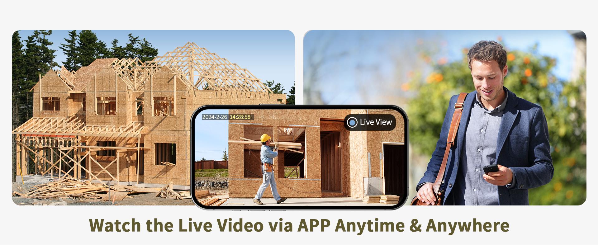 Dual Lens Linkage 4G LTE Cellular Trail Cameras DC24S-Solar Powered Surveillance, 360° Pan Tilt,2K Live View, No WiFi, Cellular Data Replenishment Required