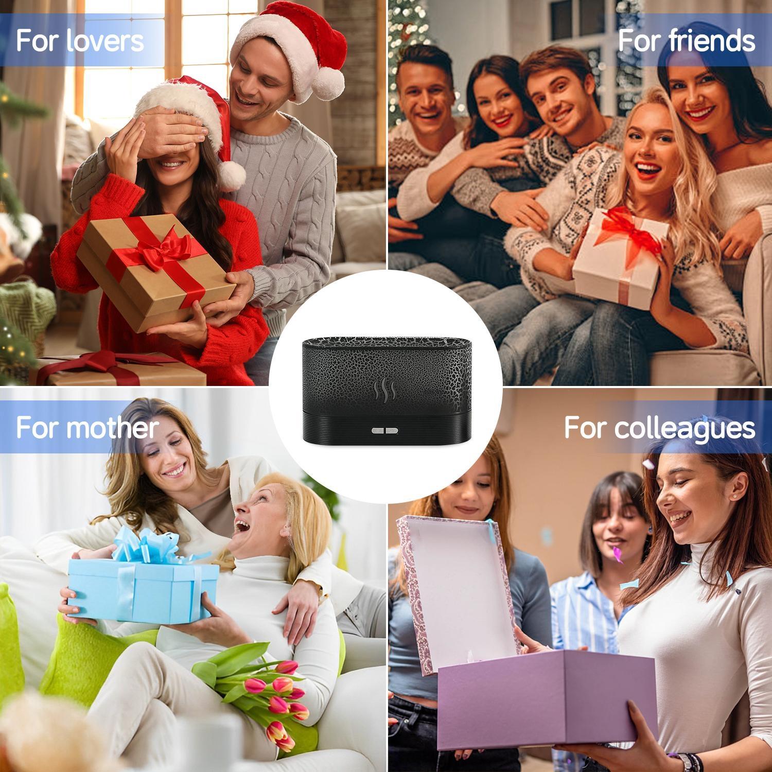 Portable Colorful Night Light Humidifier, USB Powered Mist Maker with Anti-dry Function, Desktop Small Aroma Diffuser Air Humidifier For Bedroom Home Office