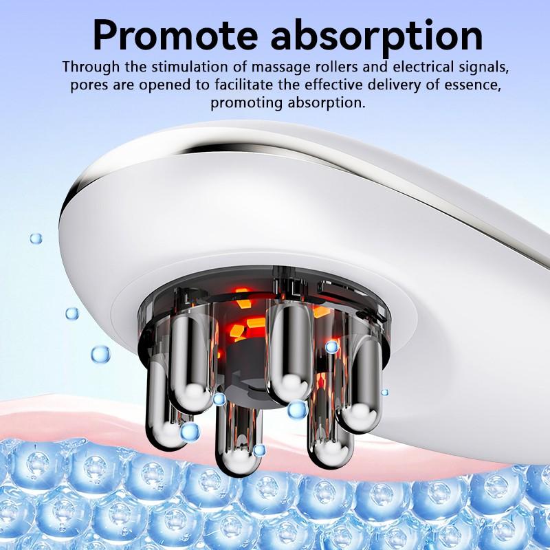 5-in-1 Body Massager with Red Blue Light Therapy, Air Pressure & Heat Massage Tool for Face and Body - Relieve Muscle Soreness, Improve Blood Circulation, Skin Care for Face, Belly, Arms, Legs