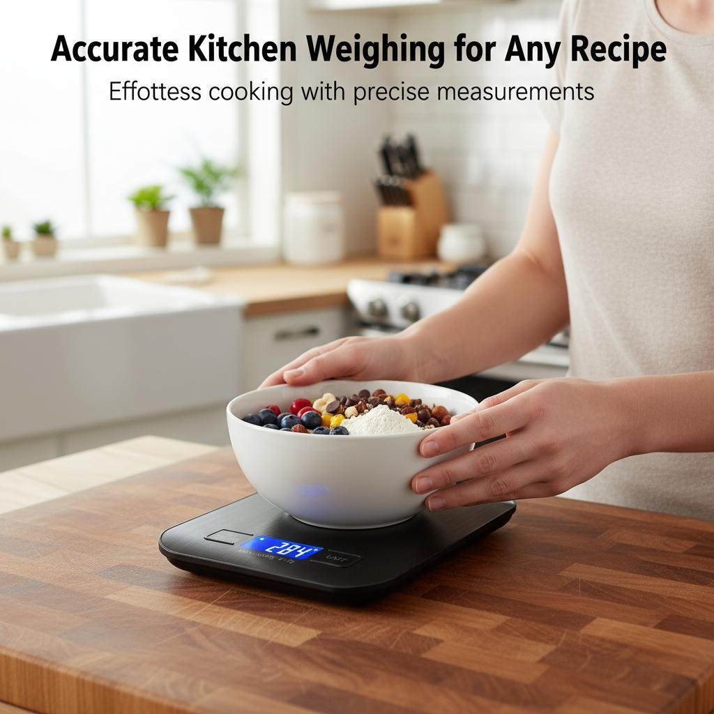 High Precision Digital Kitchen Scale, USB Charging/battery Powered, LCD Display, Stainless Steel, Waterproof, Accurate Food Weighing, Digital Weight Scale, Kitchen Gadgets