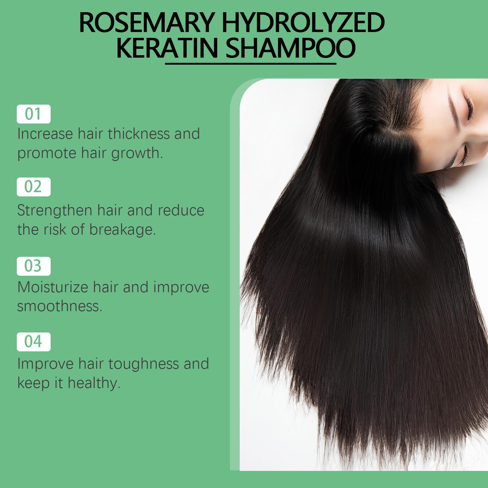Rosemary Shampoo, Hair Growth Shampoo, Anti Dandruff & Oil Control, Scalp Care Cleanser, Nourishing Conditioner for Women & Men, Volumizing Hair Care