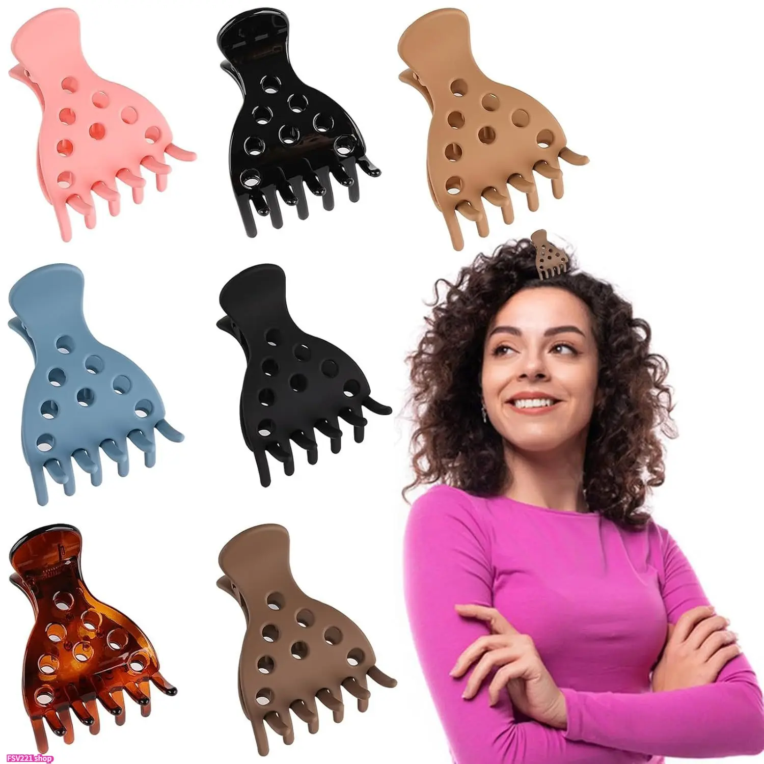 7/6/4-Pack Hair Root Lift Clips, No-Crease Volume Styling Tools, Fluffy Hair Accessory for Thick Curly Hair, Women Daily Hairstyle Makeup Essential Clips