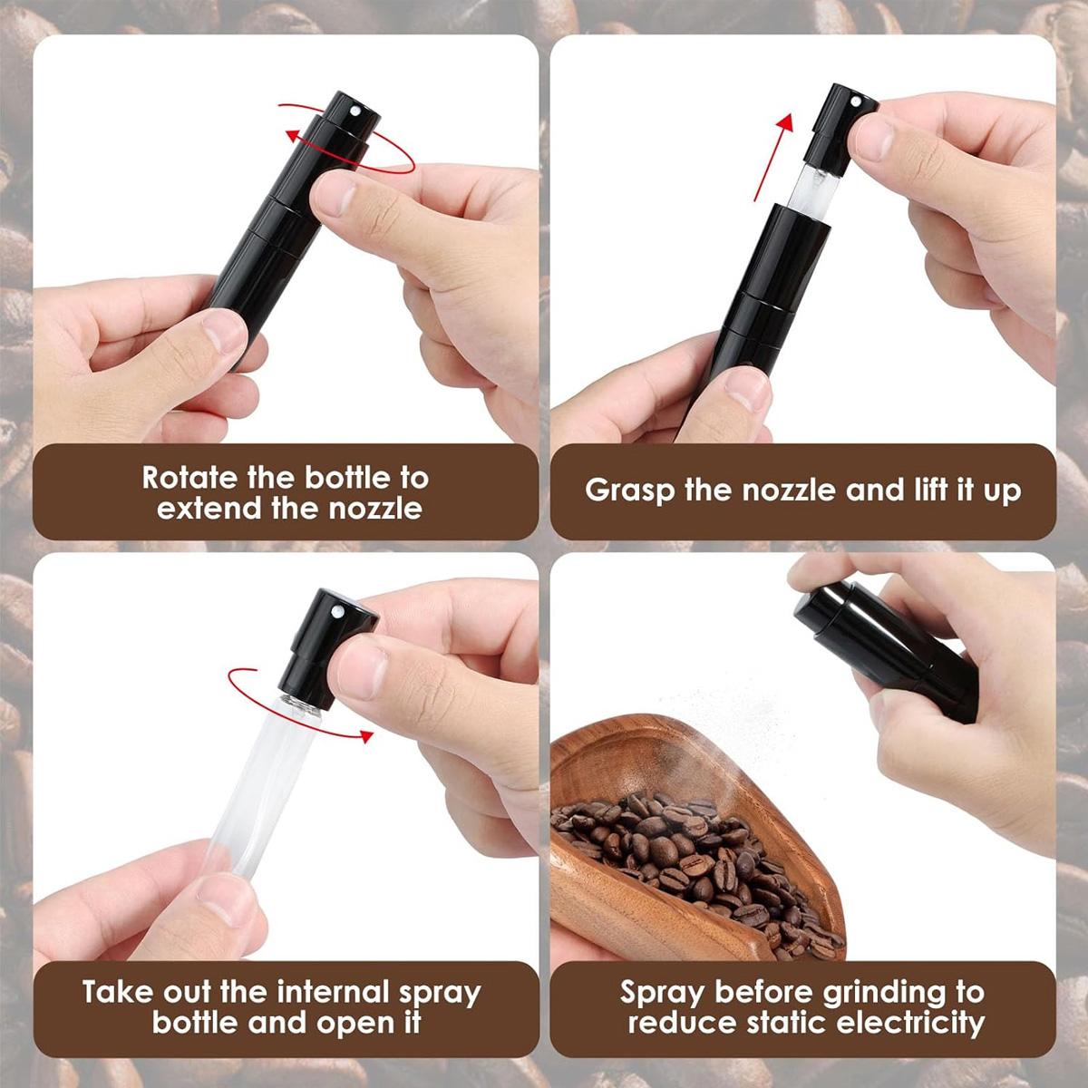 Coffee Bean Dosing Cup & Rdt Spray Bottle & Espresso Stirrer Set, Wood Dosing Vessel Tray, Coffee Bar Accessories, Coffee Lover Gift Coffee Bean Dosing Cup & Rdt Spray Bottle & Espresso Stirrer Set, Wood Dosing Vessel Tray, Coffee Bar Accessories, Coffee Lover Gift