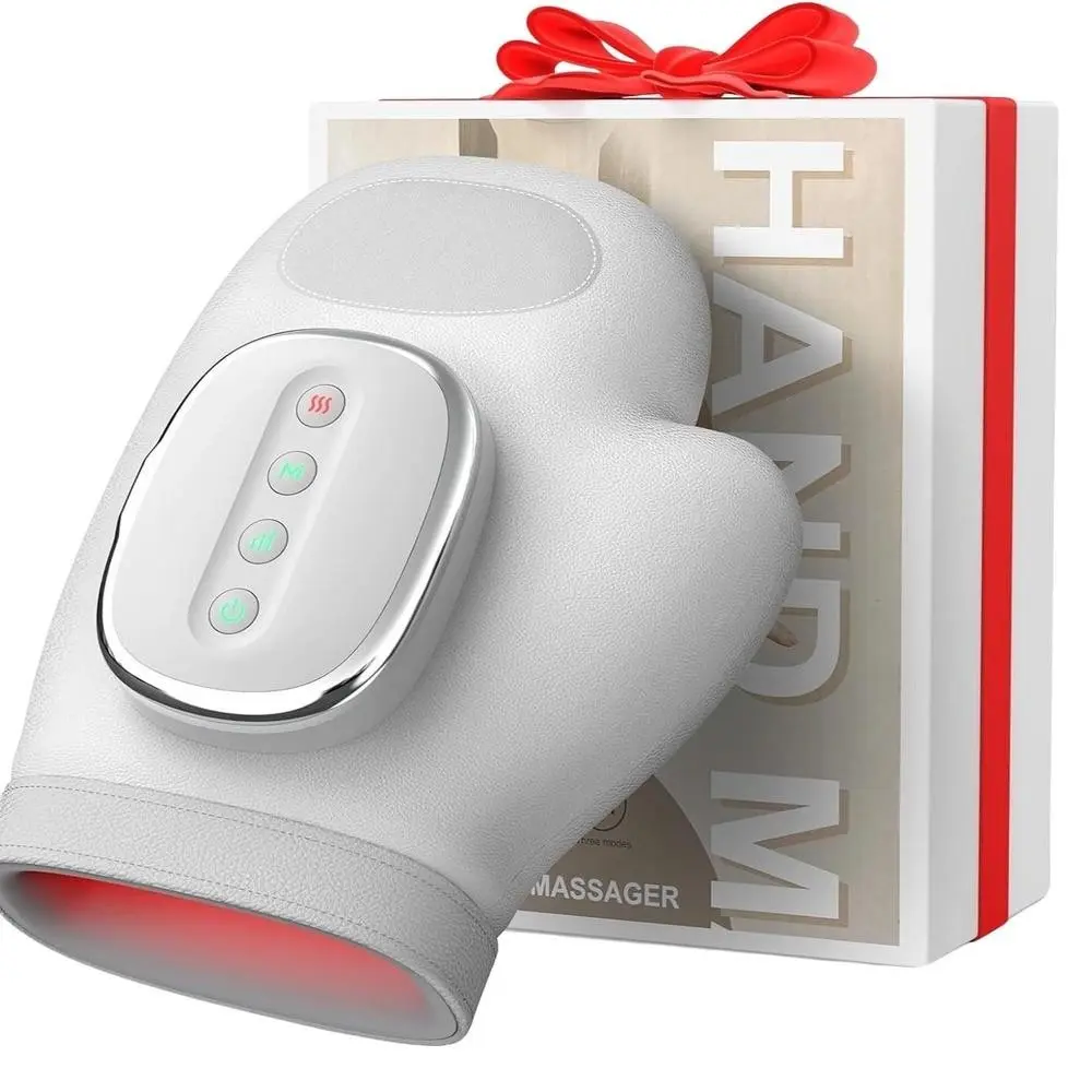 Portable Lightweight Hand Massager with Heating & Compression, Wireless Cordless 3 Modes Electric Hand Massager for Carpal Tunnel Relief, Perfect Gift Idea, Relaxation Aid, Portable Muscle Massagers, Holiday Gift Massagers