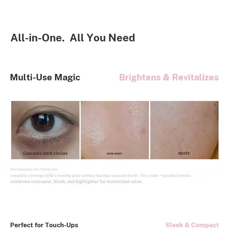 【I WAWA】Stain Concealer & Blush Palette (5 Colors) | Flawless Skin in One Palette