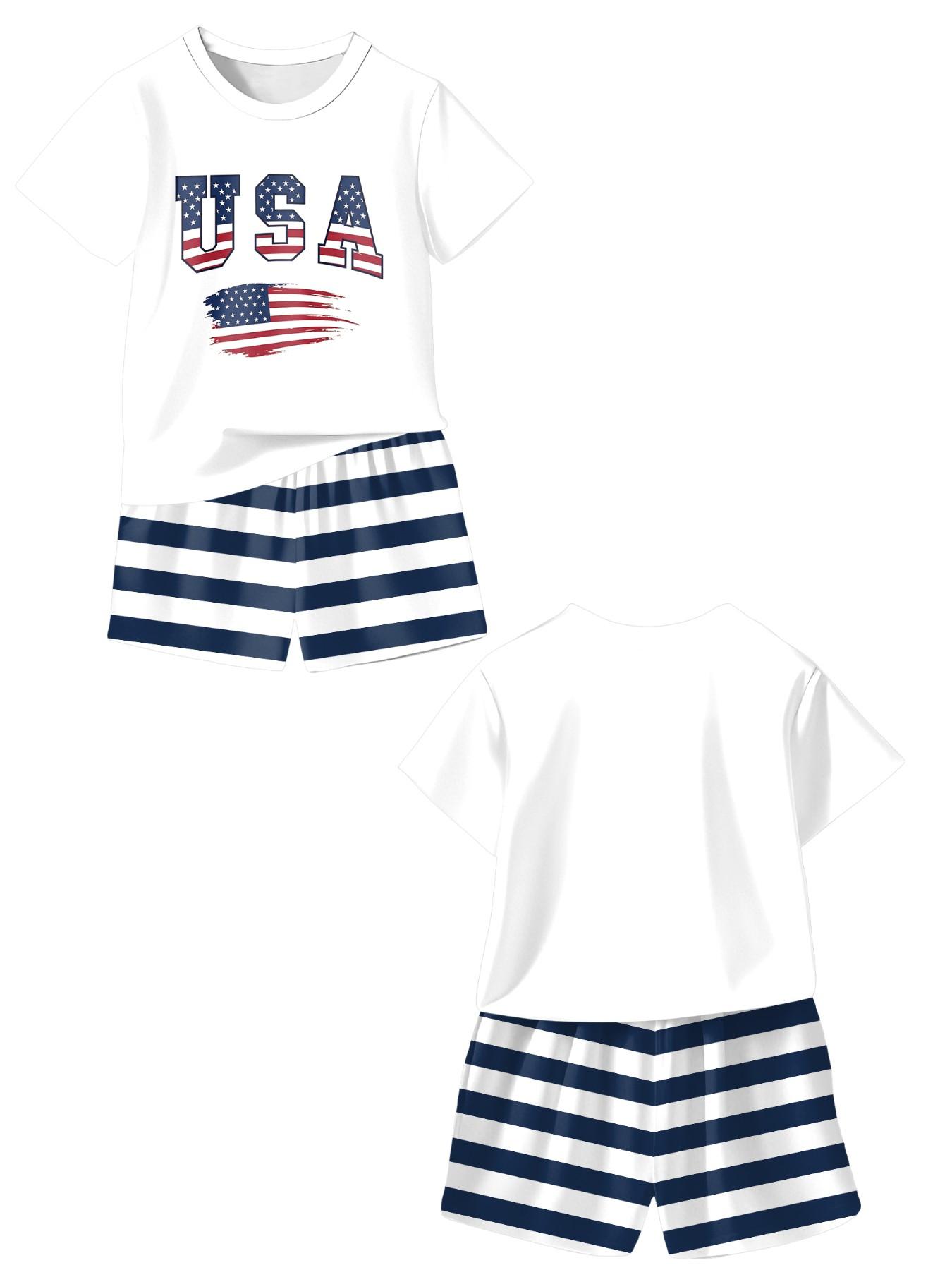 Spider-Man Costume Kids Short Sleeve Set, Boy Superhero Summer Pajamas, Cartoon Print, Casual Wear, 100% Polyester, Perfect Gift!