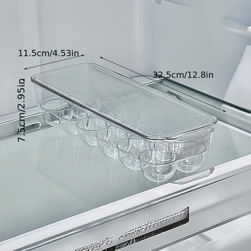 Multifunctional Egg Storage Box for Refrigerator, Transparent Divided Egg Holder, Space-Saving Design, Durable & Easy Clean