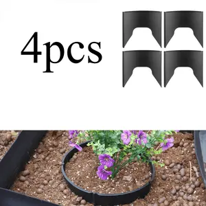 4pc Plant Ground Cover Protector, Interlocking Greenery with Soil Barrier, Garden Protection Cover, Durable Plant Guard for Outdoor Use