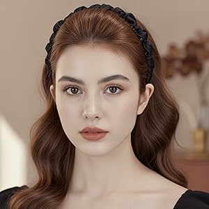 4 Pcs Braided Headbands with Teeth for Women, Handmade Crystal Flower Comb Hairbands, Sparkly Twisted Non-Slip Hard Head Bands, Elegant Silver Black Hair Accessories 4 Pcs Braided Headbands with Teeth for Women, Handmade Crystal Flower Comb Hairbands, Sparkly Twisted Non-Slip Hard Head Bands, Elegant Silver Black Hair Accessories