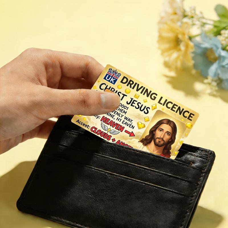 Heavenly Driving License Love as Engine, Clouds as Wheels Credit Card Sticker Used for EBT, Transportation, Keys, Credit Cards, Debit Cards, Card Skins, Protect Bank Cards, No Bubbles, High Quality, Suitable for Small Chip Cards