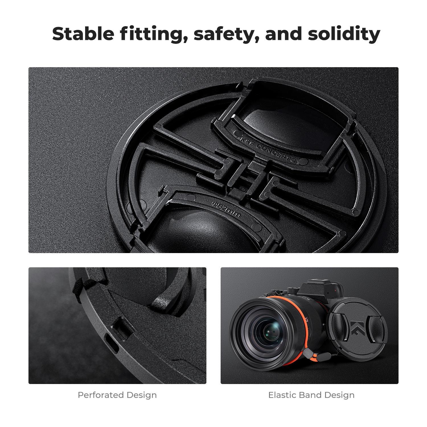 [K&F CONCEPT]  ND2-ND400 Variable ND Camera Lens Filter (1-9 Stops) + Filter Cap + Cleaning Cloth 18 Multi-Layer Coatings Adjustable Neutral Density Ultra Slim Lens Filter (K-Series)