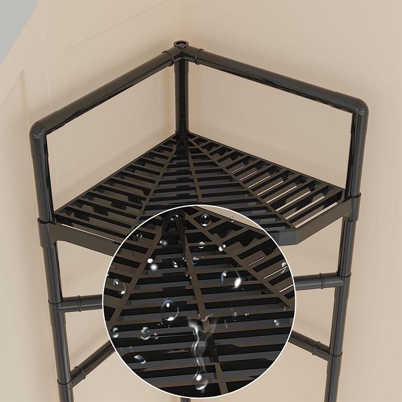 Multifunctional Corner Clothes Rack, Frame Storage Rack, Metal Material, Stainless Steel Finish, Space Saving, Ideal for Bedroom Office Retail, Portable Plastic Accessories