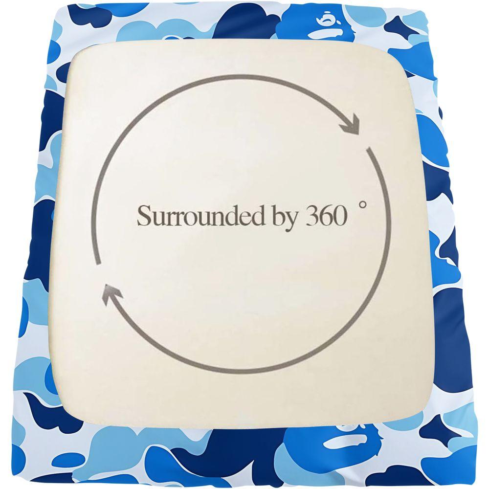 3Pcs Monkey Camo Fitted Sheet Set, Amoeba Pattern with Monkey Head Logos, Soft and Durable Bedding Fabric, Ideal for Modern Bedroom Style and Stylish Sleep Experience. Includes 2 Pillowcases, No Pillow Core, Bedsheet Sets