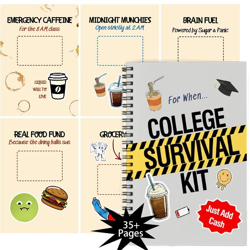 Life Skills 101: All-In-One College Essay Notebook, Includes 30 Pages Budget & Goal Tracking Sheets, Shopping List, Essential Tools for Independent Living