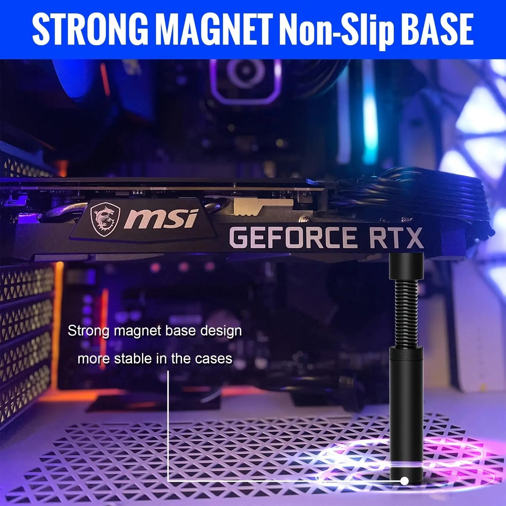 GPU Support Bracket, 1 Count Height Adjustable Computer Graphics Video Card Brace, Holder Bracket for Computer GPU Card, Tablet & Computer Accessories, Graphics Cards