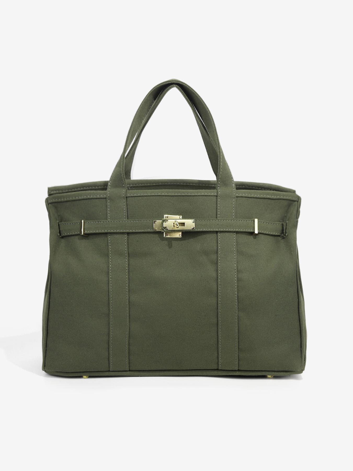 Women's Canvas Tote Bag, High-End Design Handbag, Large Capacity Commuter Bag, Office Shoulder Bag, Versatile Shoulder Bag for Daily Use