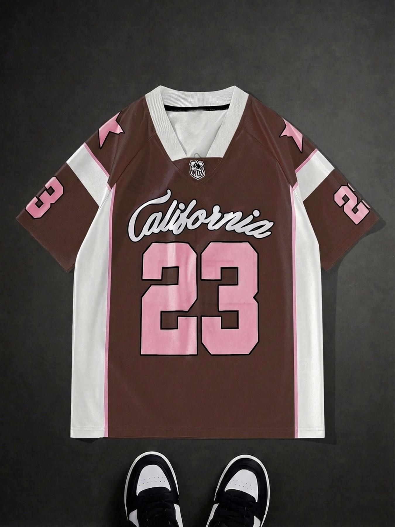 California 23 Brown Pink Football Jersey