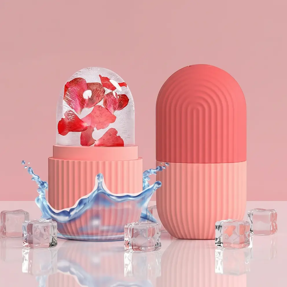 Facial Ice Mask Silicone Massage Stick, Cooling Skincare Tool for Body and Face, Ideal for Relaxation and Beauty Treatment