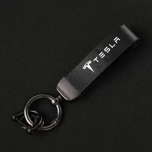 Car Key Chain Keychain Pendant, Auto Keyrings Accessories for Tesla Model 3 S X Y Cybertruck Roadster Spacex, Essential Car Accessory