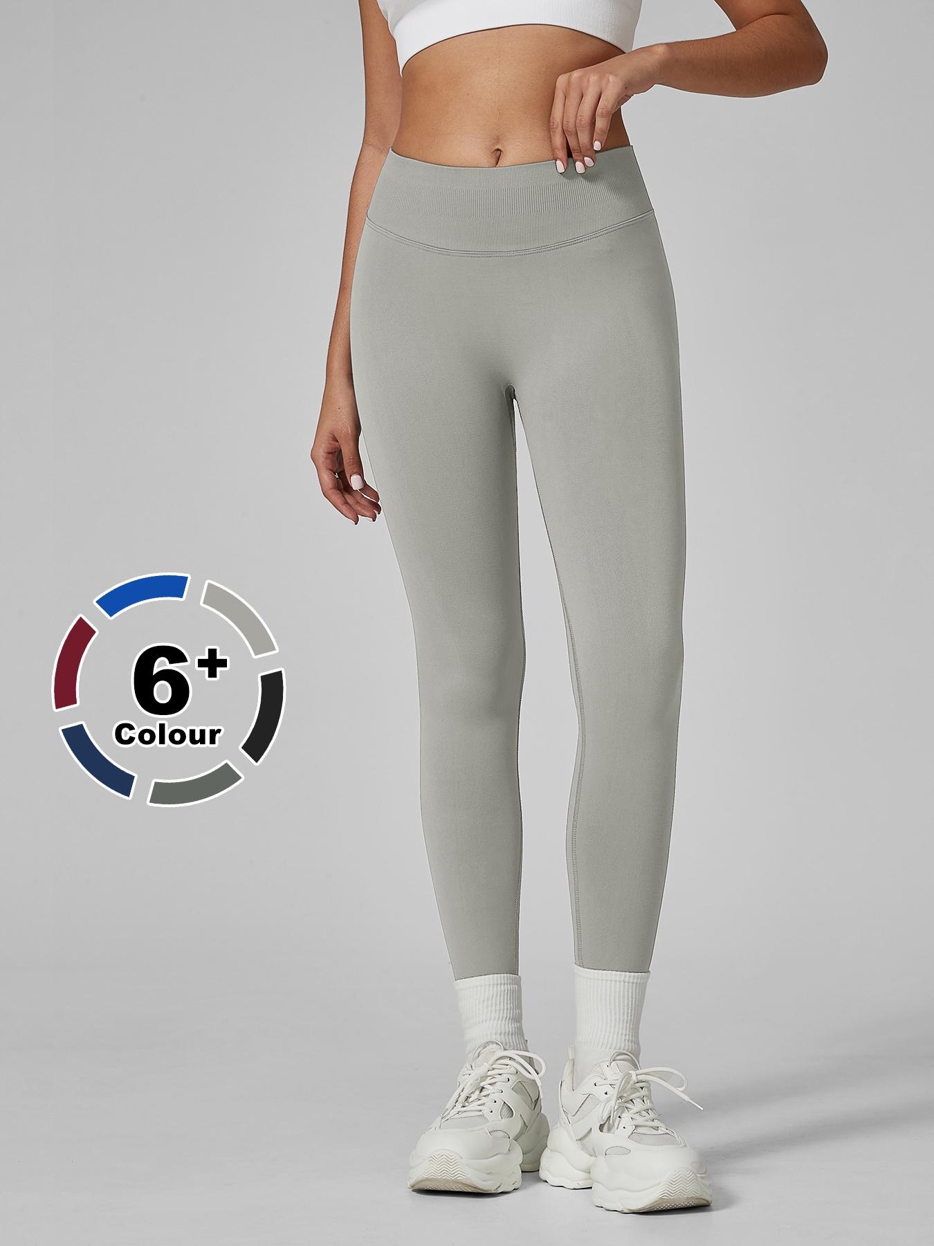 Women's High Waisted Slim Fit Pants, Abdominal Support Design, Ideal for Fitness and Yoga, Comfortable Casual Wear for Fall and Winter