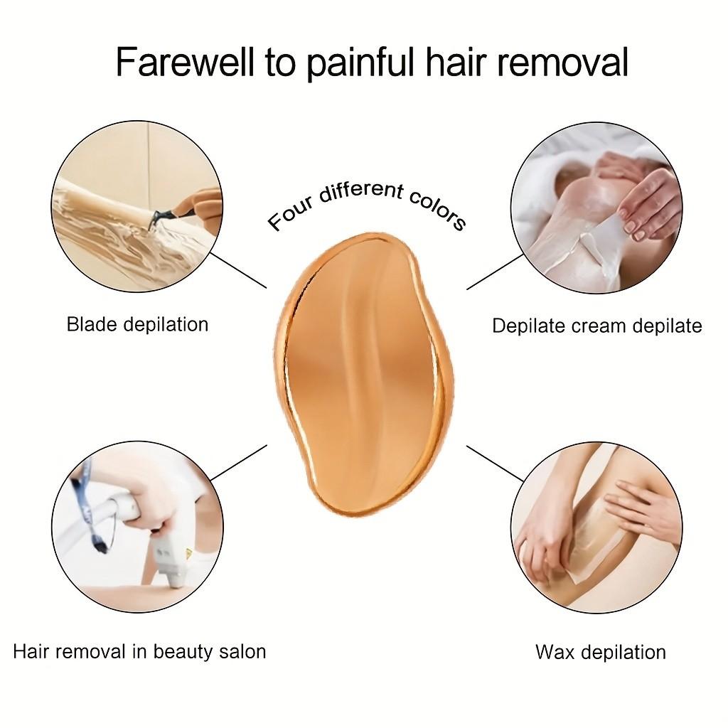 Crystal Hair Remnoval Tool Hair Removal Unisex Pain-Free ExfoliatorReusable Waterproof,Blue Gold Silver Colors, Designed foruse on smooth skin on the back,arms,and legs.I For usein shaving. Ideal Mother's Day Gift, Christmas gift, Reusable Hair Remover