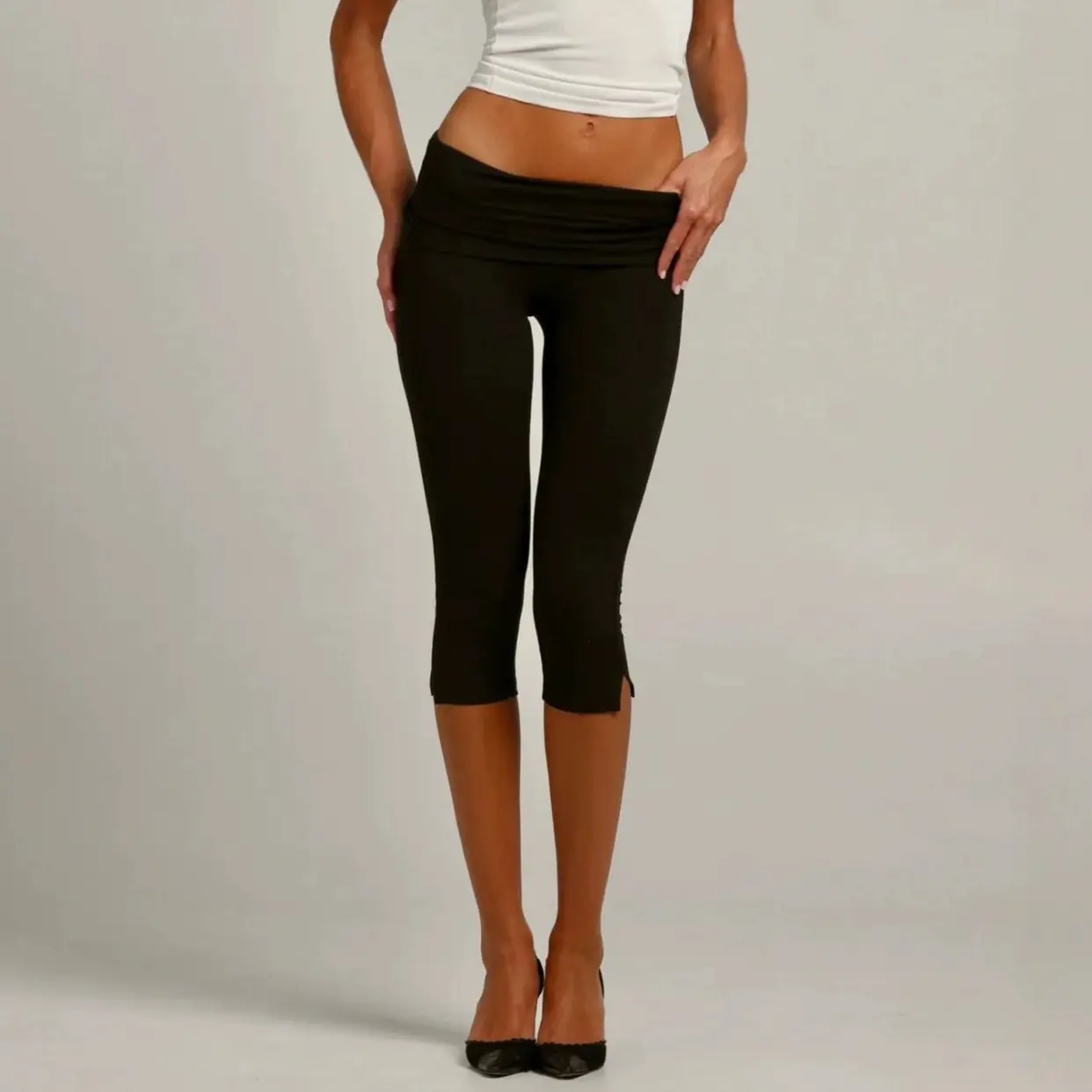 Women's High-Waisted Yoga Capri Leggings – Butt Lifting, 4-Way Stretch, Soft & Non-See-Through Workout Pants for Fitness, Everyday Wear & Summe