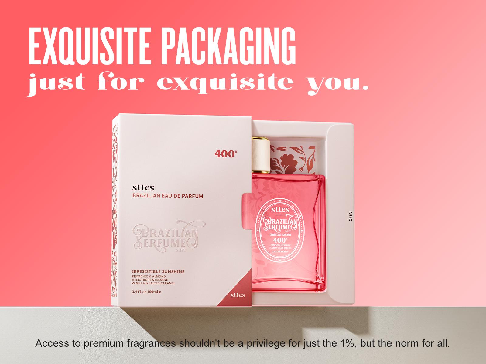 Sttes Perfume 400#（June Flower Fruit） - Eau De Perfume 100ml (3.4fl Oz)  Flower  Fruit Gourmet tune (vanilla plum jasmine Woody tone)