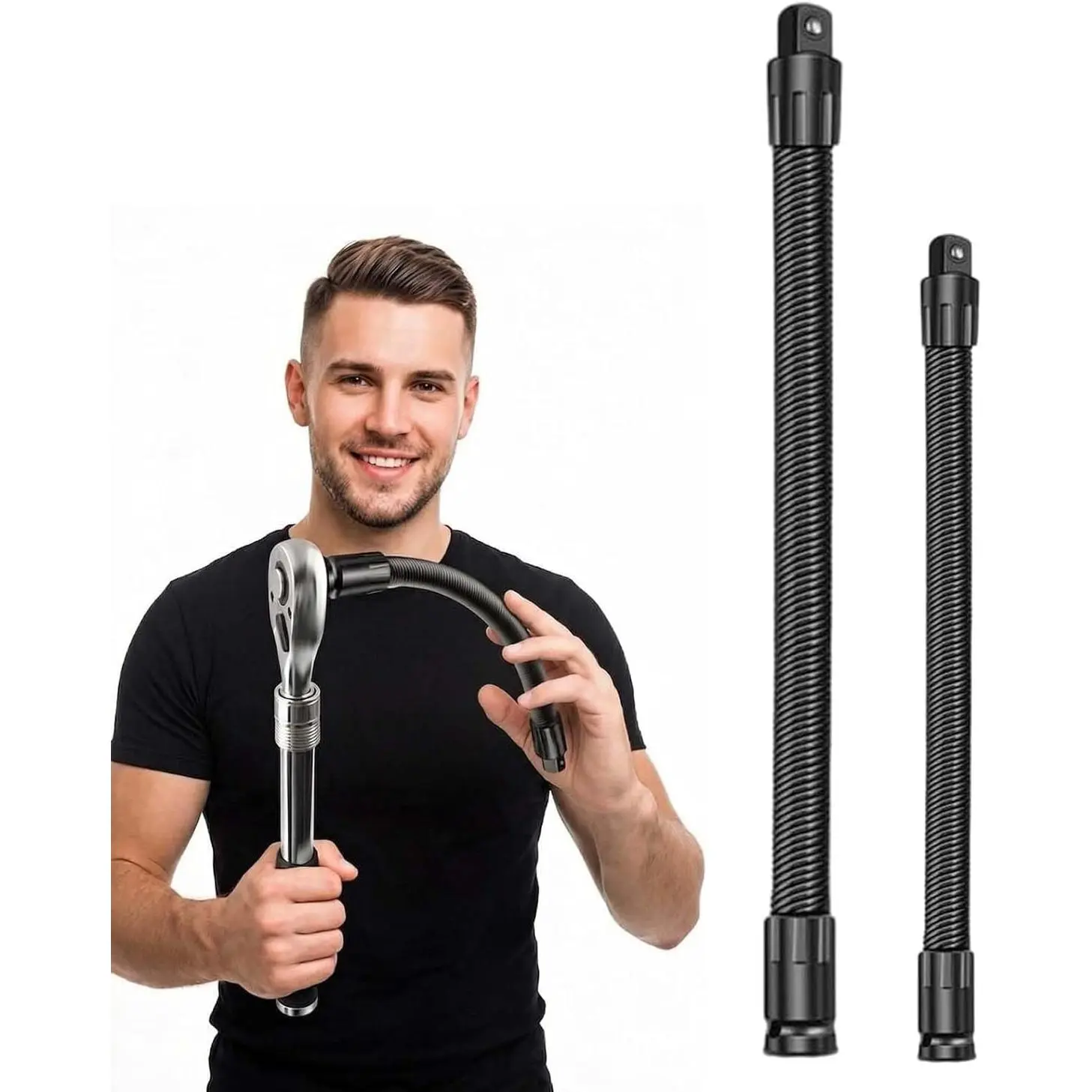 Electric Wrench Shaft Extension Connecting Rod, Chrome Spanners & Wrenches Ratchet Spanner Extender