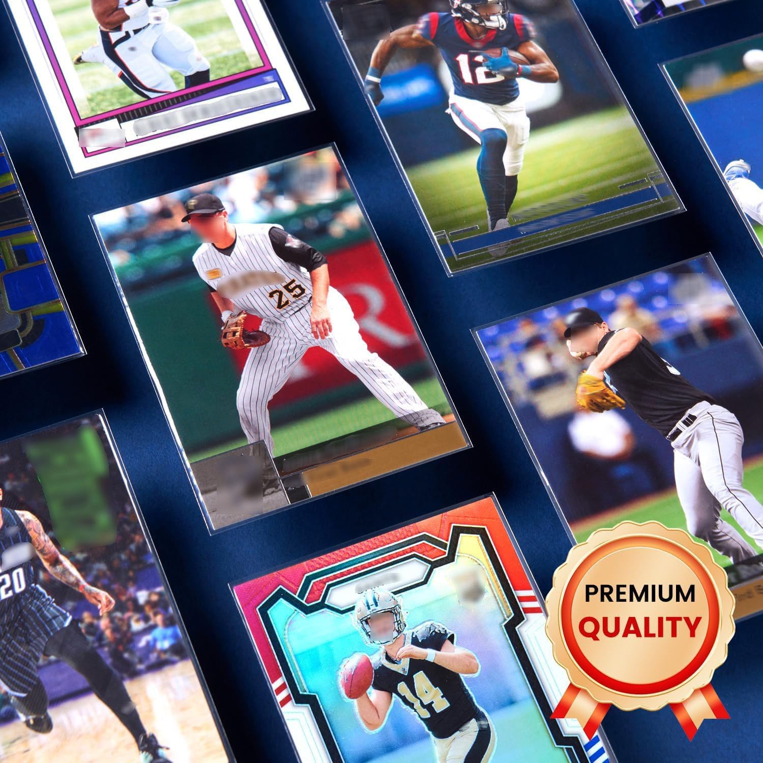 2400ct Clear Card Sleeves for Trading Cards, Baseball Sports Soft Sleeves, Ultra Soft Plastic Card Protector Sleeve for Football, MTG, PKM, Game, Standard Cards