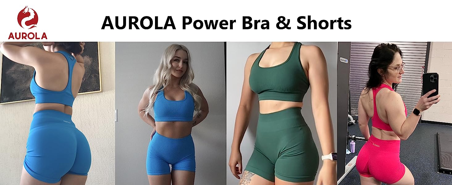 AUROLA Power Scrunch Butt Workout Shorts for Women Seamless Gym Shorts High Waist Tummy Control Yoga Biker Shorts SpringStatements AUROLA Power Scrunch Butt Workout Shorts for Women Seamless Gym Shorts High Waist Tummy Control Yoga Biker Shorts SpringStatements
