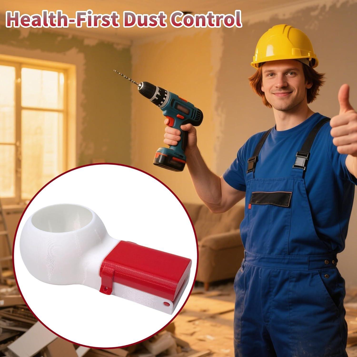 Drill Dust Collector Box, Drill Shavings Collector and Guide, Hole Drilling Dust Collection Bottle Version, Dust Colector