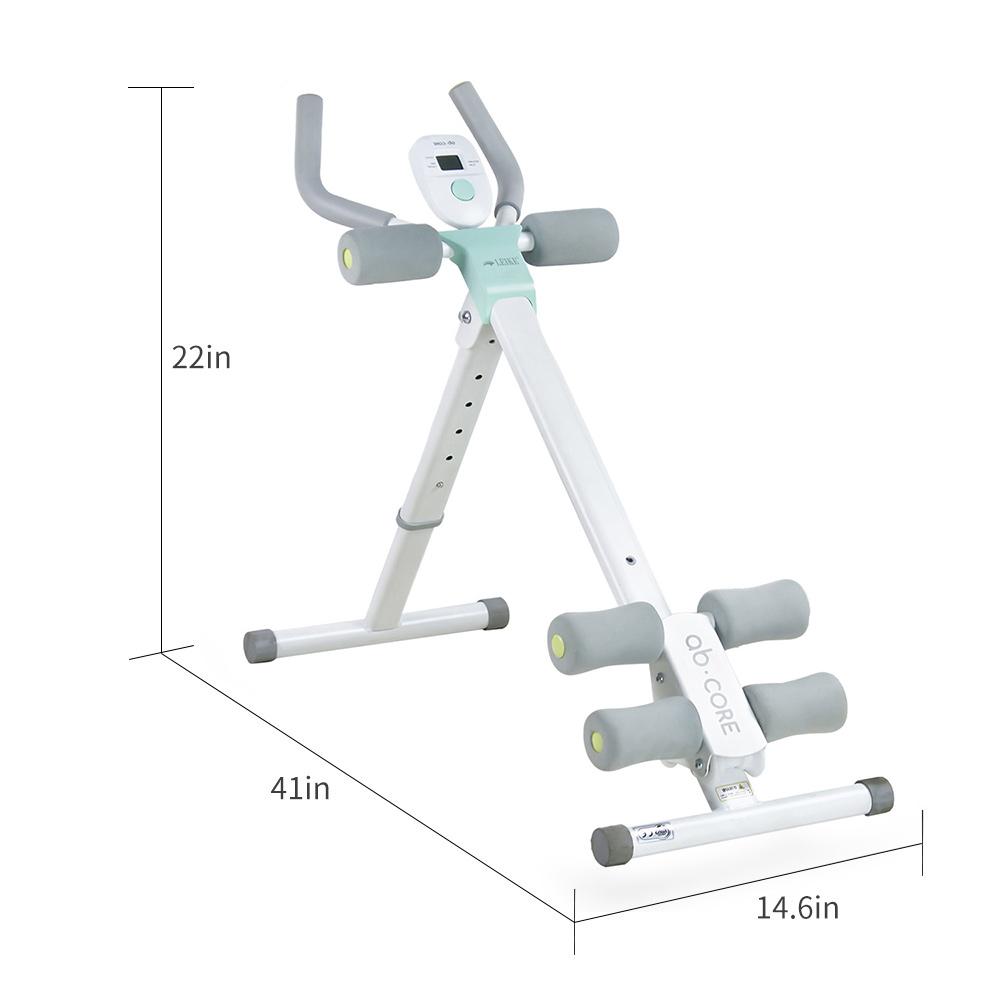 Ab Trainer Abdominal Whole Body Workout Machine Waist Cruncher Core Toner, Leg, Thighs, Buttocks Shaper with LCD Monitor ab workout machine Adjustable Whole Multiple Exercise Modes Fitness Equipment Sturdy And Durable Foldable Professional Springtok
