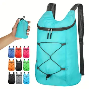 SleekHush Durable Nylon Compact Palm-Sized Foldable Backpack - Packable, Waterproof Hiking Daypack, Lightweight School Bag for Travel & Outdoor Activities, Durable Backpack