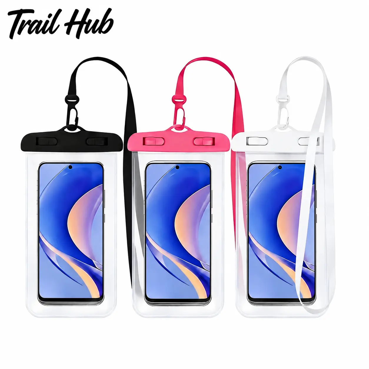 Waterproof Phone Pouch Kit – 3-Pack Universal Dry Bag for Smartphones up to 6.7 Inches, IPX8 Submersion-Resistant Design Ideal for Swimming, Snorkeling, Beach Trips, Pool Use, Kayaking, Hiking, and All Outdoor Water-Based Activities