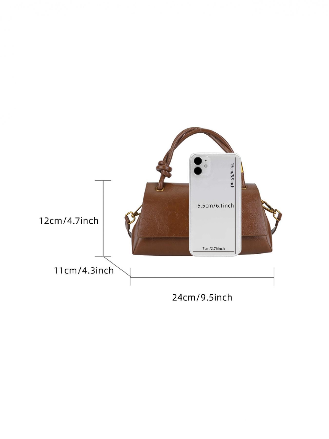 Simple Versatile Small Satchel Bag, Casual Flip Cover Clutch for Shopping & Commuting, Stylish Crossbody Shoulder Bag