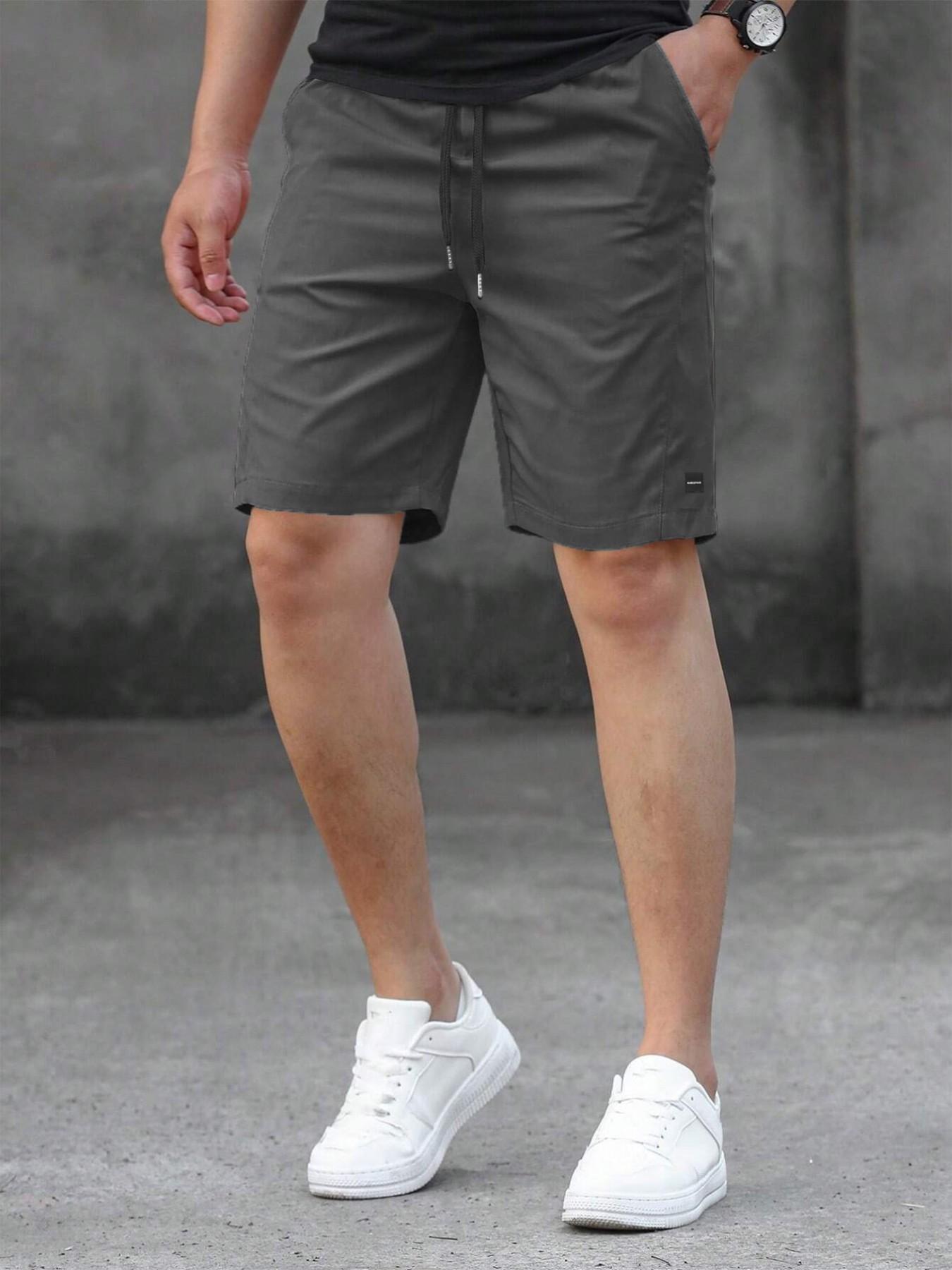 Men's Casual Shorts with Tie Waist, Summer Beach Shorts, Lightweight Quick-Dry Sports Leisure Shorts, Comfortable and Stylish