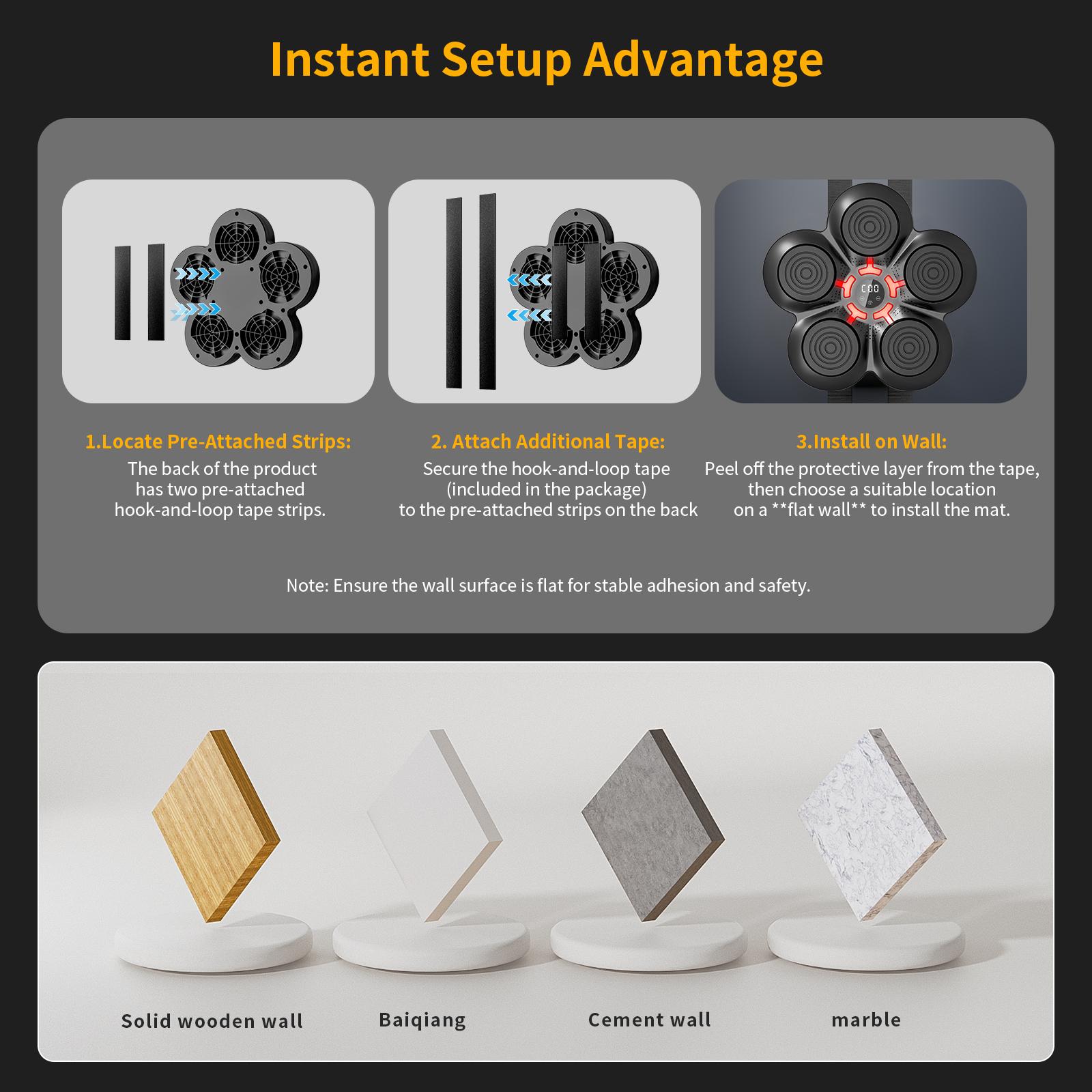 2026 Music Boxing Machine for Adults and Kids, Smart Bluetooth Boxing Training Equipment with Gloves Wall Mounted, Workout Punching Machine for Home,Office and Gym