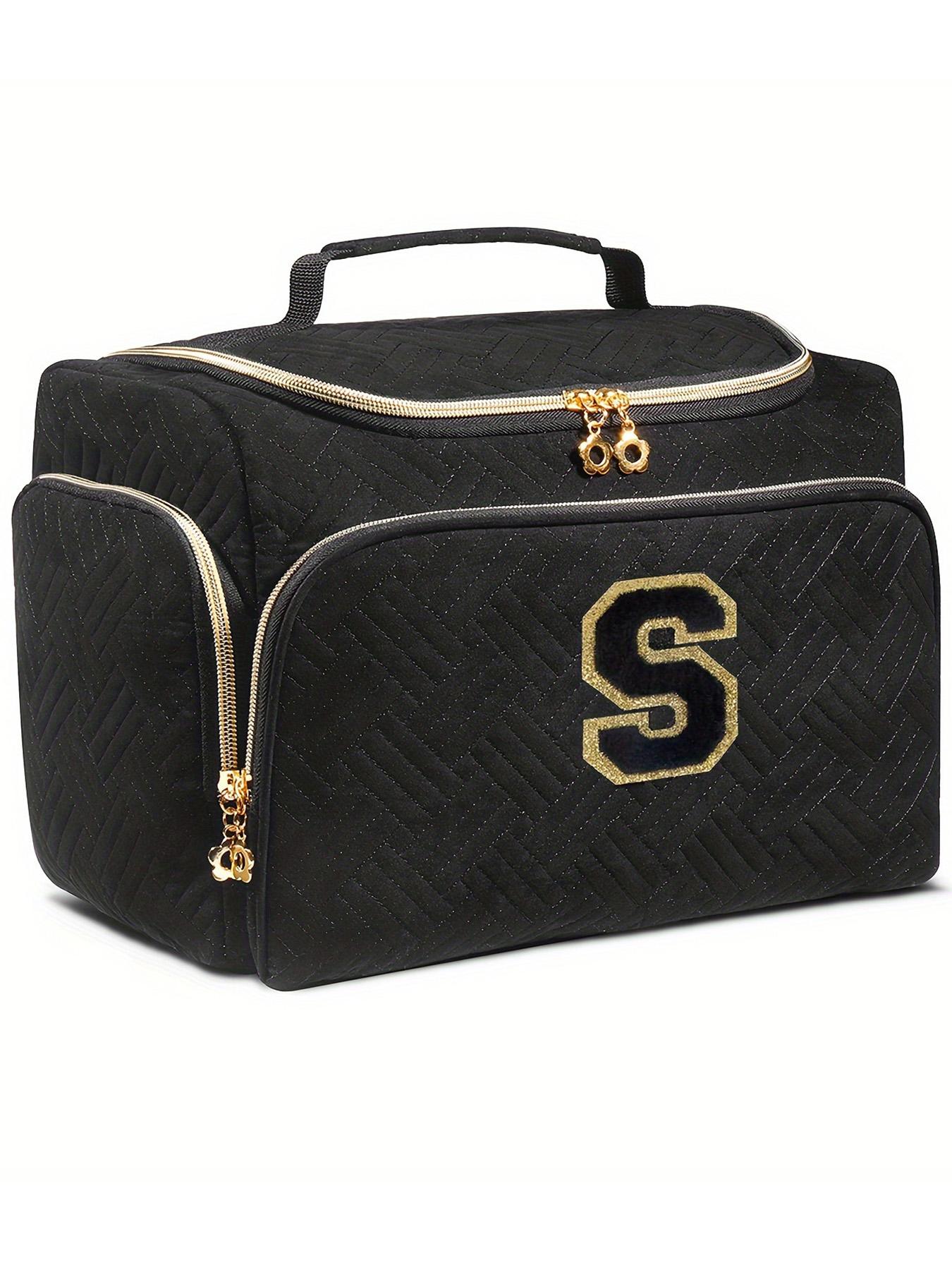 Large Wide-Open Travel Toiletry Bag, Lightweight Makeup Cosmetics Organizer with Handle, Essential Toiletries Storage for All Seasons, Travel Cosmetic Bags, Cosmetic Pouch