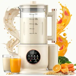 Automatic Nuts Milk Maker, Plug and Play 1500ML Milk Maker, Nut Milk Machine, Multifunctional Juicer for Coffee, Grain and Juice, Kitchen Juicer, Household Kitchen Appliances, Mother's Day Gifts, Blender, Home Multifunction Juicer
