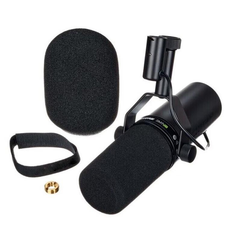 SM7dB Corded Professional Dynamic Studio Mic with Built-in Preamp, High Gain, Low Noise, for Streaming Setup, Podcast, Live Recording – Audio Equipment (Xlr)