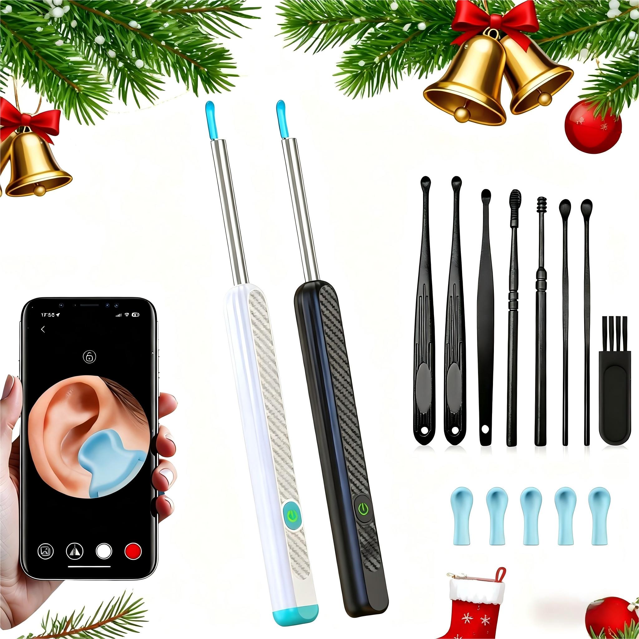 Electric Ear Wax Removal Tool with Camera & Light, Ear Wax Cleaner Kit with Digital Display, Ear Cleaning Kit, Ear Wax Removal Tool, Visual Earwax Cleaner