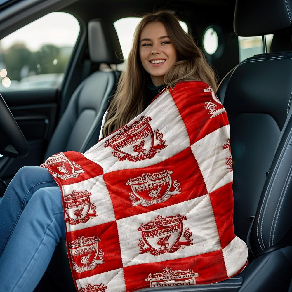 Liverpool Football Club Classic Team Logo Print Blanket, Holiday Gift Trend, Living Room Nap Area, Army Fan Favorite, Flannel Coverlet