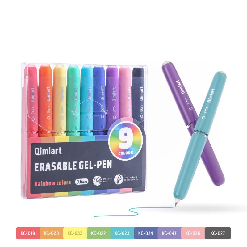 Erasable Gel Pens, 9/45 Colors Rotary Retractable Fine Point Erasable Pens,Vibrant Color Selection,Cute Eggshell Design,Erasable Ink,Make Mistakes Disappear for Drawing Writing Planner and Crossword Puzzles